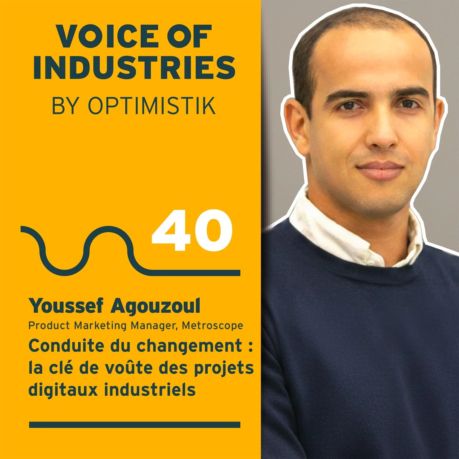 Optimistik page presenting the Voice of Industries podcast episode.